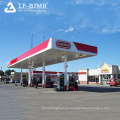 Prefab de acero marco de acero Estación gasolina de gasolina Diseño estructural